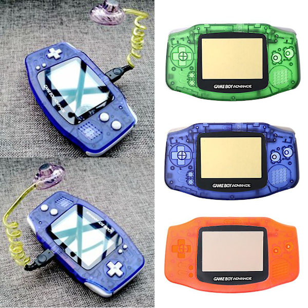 Transparent Full Set för Case Cover Frame Reparation Parts Kit För GameBoy Advance f  (FMY) transparent green