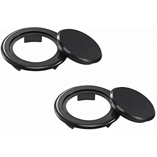 2 Set Parasollhålsring och Lock Set för Uteplatsbord, Plast Parasollhålsplugg Standardstorlek Bordsring för Parasollhålsinsats (FMY)