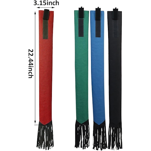 4 st Svansäckar för Hästar, Hästsvans Skydd med Frans, Andningsbar Hästsvans Säck Flugsvärd Håller Svans Ren & Skyddad (FMY) 4 Colours