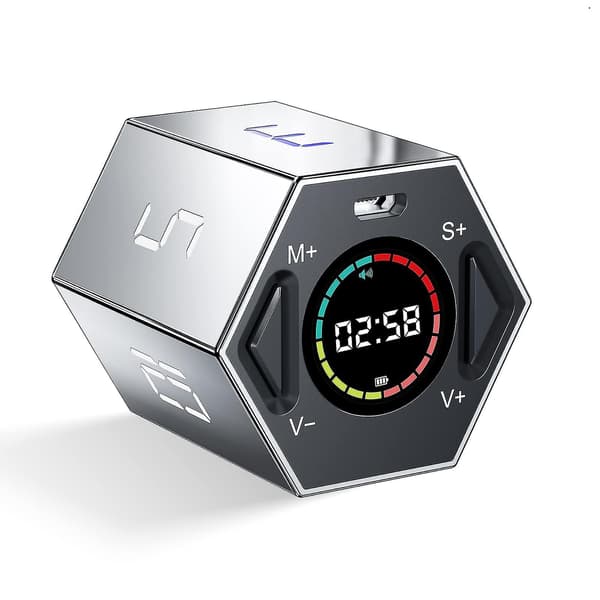 Timer, Kubtimer för Barn, Pomodoro Timer för Kontoret, Visuell Nedräkningstimer Klocka (2022 Ny Version) [PB]  (FMY)