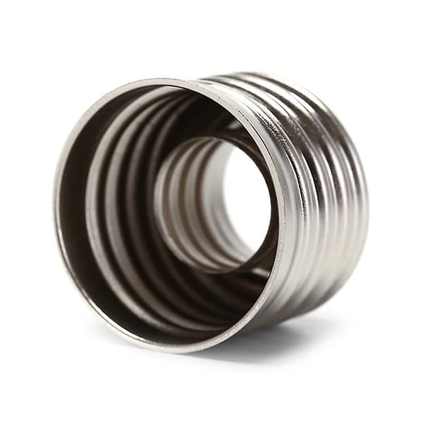 5x E27 til E14 Fatning Adapter Stikkontakt til Pære (FMY) silver