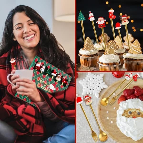 Kaffesked - Jul - Metall - Bordsdekoration - Julklapp - Multifunktionell (FMY)