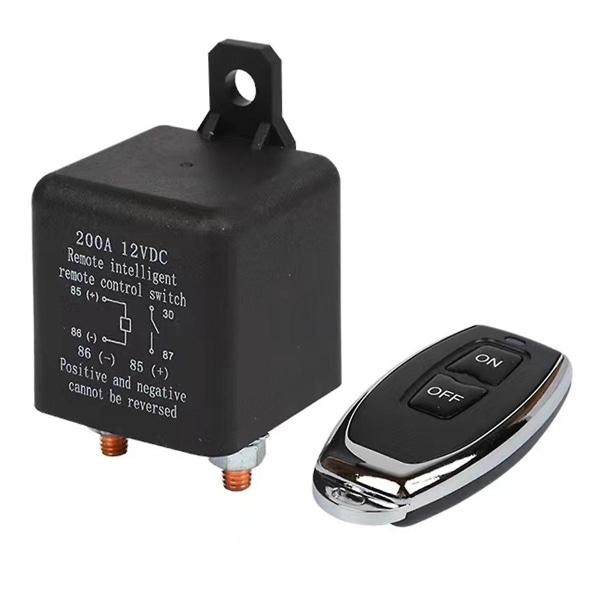 200a 12v batterirelébryter Dobbel fjernkontroll bilbatteri frakoblingsrelé Tyverisikringsbatteriavstengningsbryter (FMY)