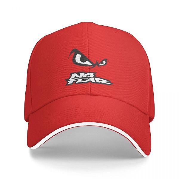 No Fear Baseball Cap Derby Hat Luksus Cap Rave Sommerhatte Dreng Cap Dame (FMY) Red