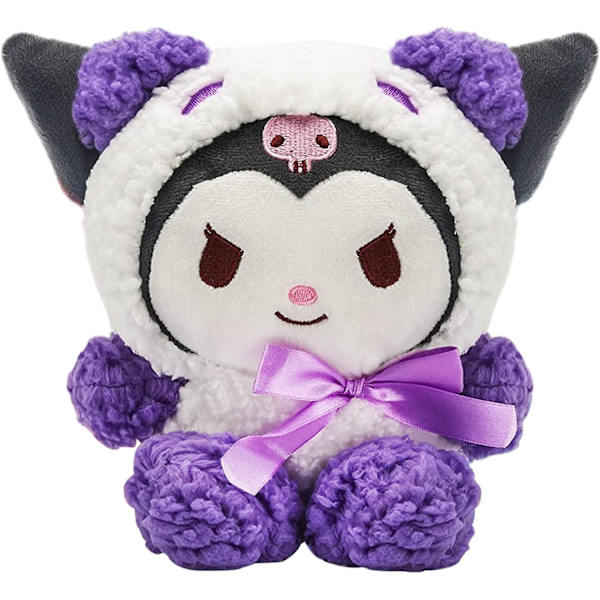 Kawaii plysdyr, 10-tommer sød Kuromi plys, Kuromi plysdukker, Kuromi plysdyr plysfigur legetøj, gaver til piger børn fans (lilla)  (FMY)