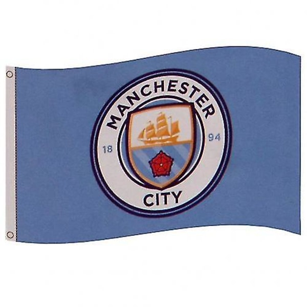 Manchester City Fc Flagg (FMY) Blue 15cm