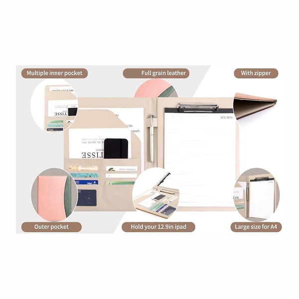Clipboard Folder Combination, Storage Clipboard With Cover Suitable For Business School Office Meet  (FMY)