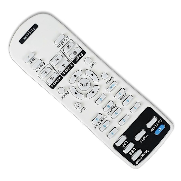 Projektorfjernkontroll for Epson-projektorer Hjemmekino Eb Emp Ex Vs H Brightlink Powerlite-serie  (FMY)