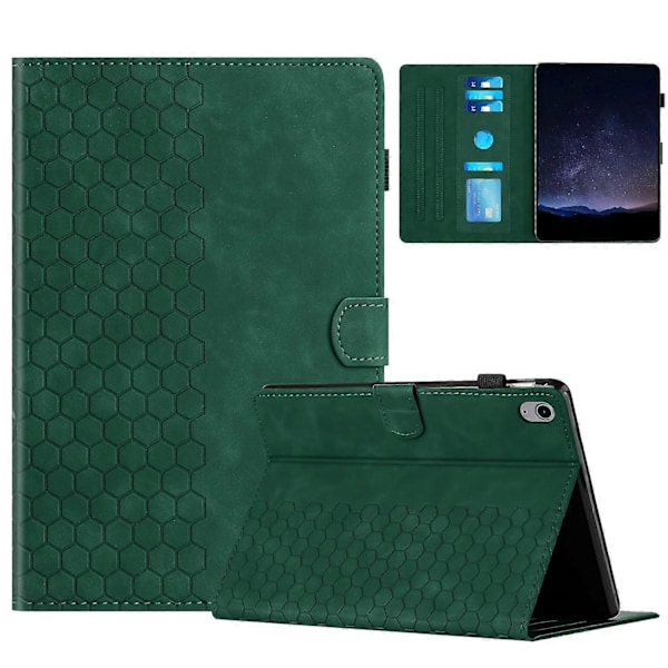Präglat Läderfodral för iPad 10:e Gen 10.9 2022 (FMY) Green