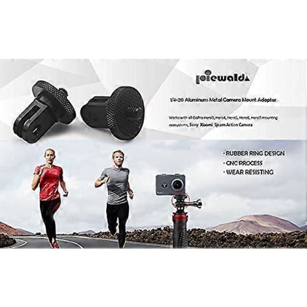 Kamerafästeadapter i aluminiummetall för GoPro-ekosystem, -20 Konverteringsadapter (FMY)