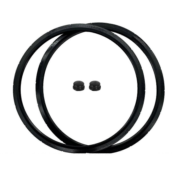 09985 Tætningsring til trykkoger & Overryksprop Pakning Passer til Presto 01745 01751 01755 01781 01 (FMY) Black