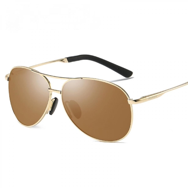 Klassiske Aviator-solbriller for menn Kvinner Solbriller Polarisert linse 100 % UV-blokkering (FMY)