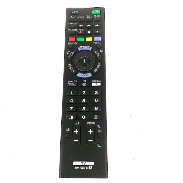 Ersättnings Rm-gd030 för Sony Lcd Tv Fjärrkontroll Kdl26ex550 Kdl40ex650 Kdl55x9000b Kdl60w850b Kdl (AM4)