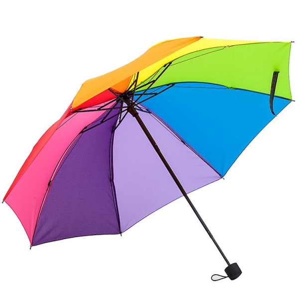 Automatisk paraply vindtett reiseparaply vindtett liten lett, robust stålskaft Minifoldbar og bærbar (FMY)