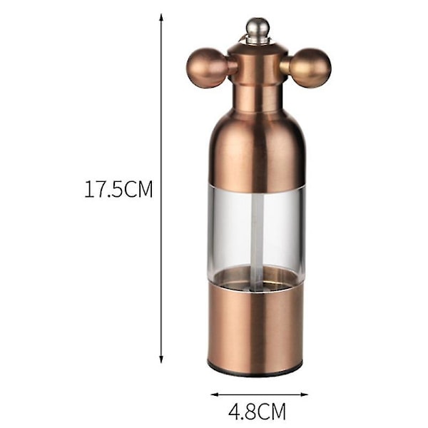 Pippurimyllyvempaimet Pippuri- ja suolamylly Valkosipulin jauhaminen Maustemylly BBQ-tarvikkeet, C (FMY) Rose gold