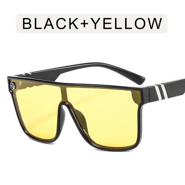 Fargerike sportssolbriller, moteflagg for menns personlighet kvadratiske briller (FMY)