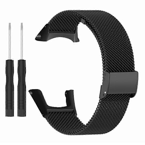 För Suunto Ambit3 Peak/Ambit2 Klockarmband Milanesisk Rostfritt Stål Mesh Armband (FMY) Black Suunto Ambit 3