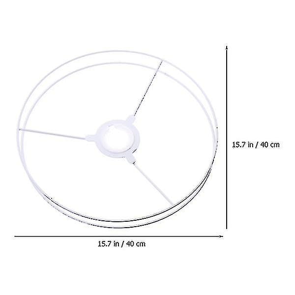 1 Sett Lampeskjermholder Ramme Ring Jern Lampeskjerm Ring Erstatning Lysdeler (FMY) 40X40X1CM
