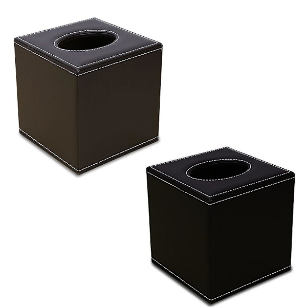 Kudoksenpidike, Moderni Napukkilaatikko, Tekokahvi Nahka Koristeellinen Kudoksenpidike Kotiin Toimistoon -D  (FMY) coffee color
