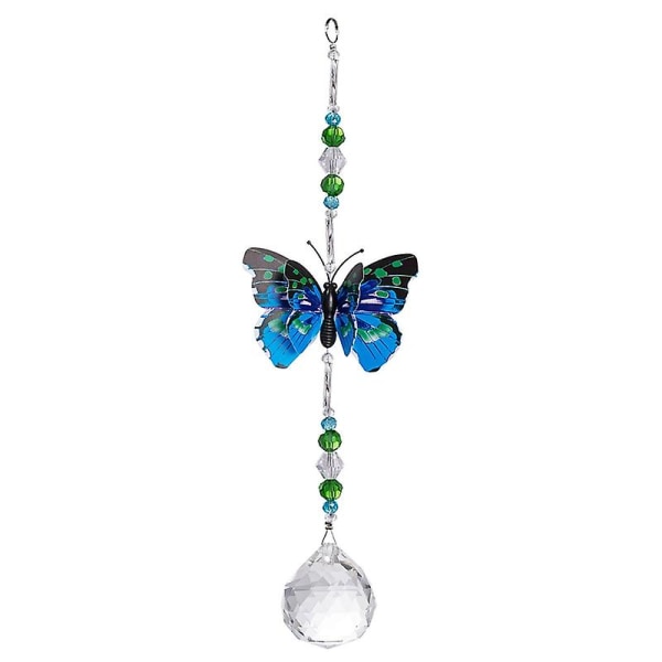 Window Decorative Sun Catchers Prisms Butterfly Hanging Crystal Pendant Decor  (FMY)