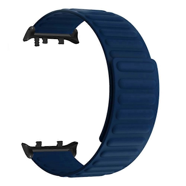 For Huawei Watch D2 Silikon Urremærke Magnetisk Udskiftningsrem - Grå Gul (FMY) Multicolor Midnight Blue