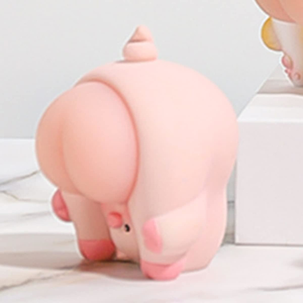 Mjuk Squishy Rumpa Leksak Mjuk Squishy Rumpa Prydnad Kan Klämma Q Bomb Rumpa Prydnad Avstressande Leksak Söt Rolig Nyhet Cartoon Silikon Avlastningsleksak   (FMY) pink