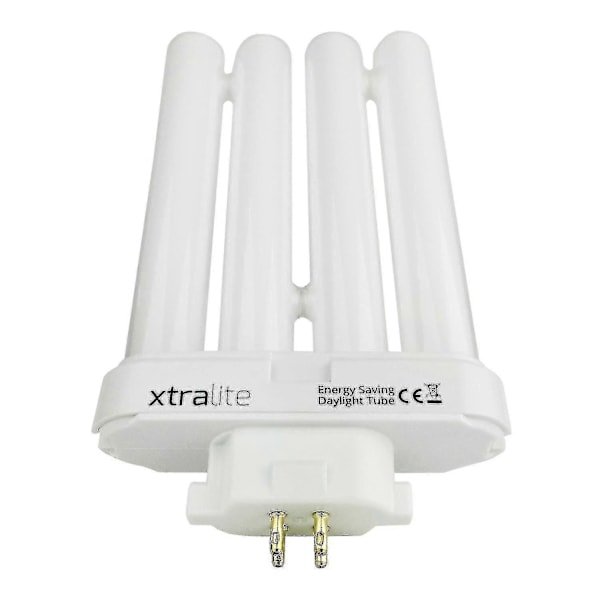 Xtralite 27w Dagslys Erstatningspære For Høykvalitets Leselamper, 4 Pin Gx10q-4 Quad Tube (6500k) (FMY) Pack Of 2