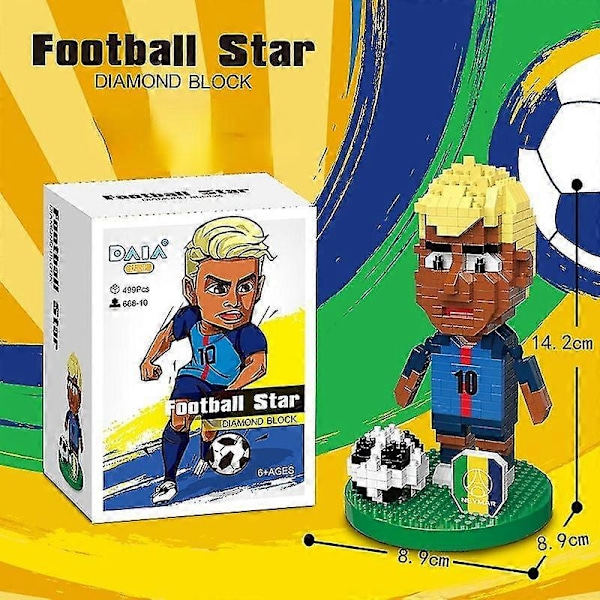 Fodbold Karakterbygning B Legetøj Samlet 's Legetøj Bygge B Legetøj (FMY) Neymar