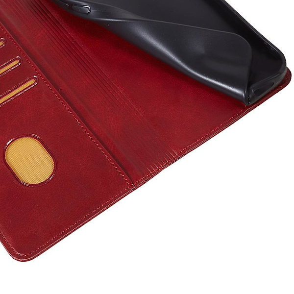 För OnePlus Nord CE4 5G Fodral PU Läder Plånboksfodral Kalvstruktur Telefonskal med Magnetlås (FMY) Red