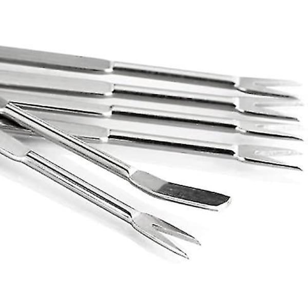 8-delad Seafood Tool Set med gaffel och tång