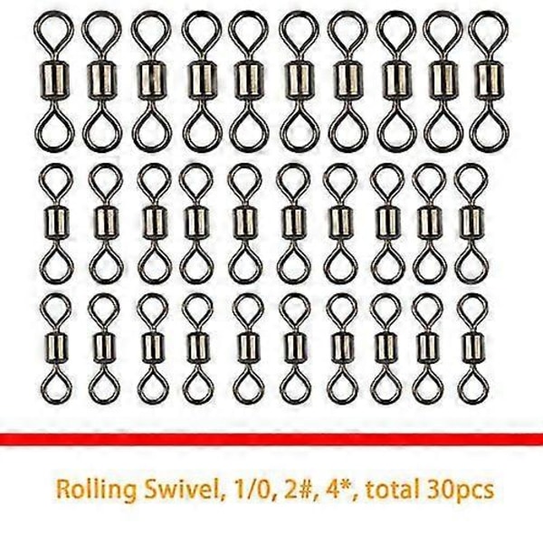 160-dels Havfiske Tillbehörssats Jig-Krokar Swivels Klämma med Tackle Box (FMY) 187pcs