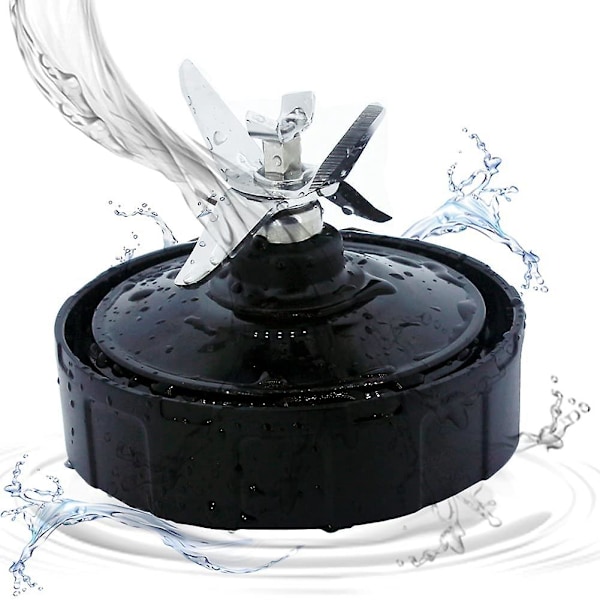 För Ninja Blender Montering 7 Fenor, Extraktorblad Blender Kopp Delar för BL451 BL456 (FMY) Black  Silver