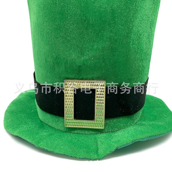 St. Patrick's Day Decorations Irsk Hat Grøn Shamrock High Hat St. Patrick's Day Carnival High Hat Shamrock Hat Decoration,wz-1745 (FMY)