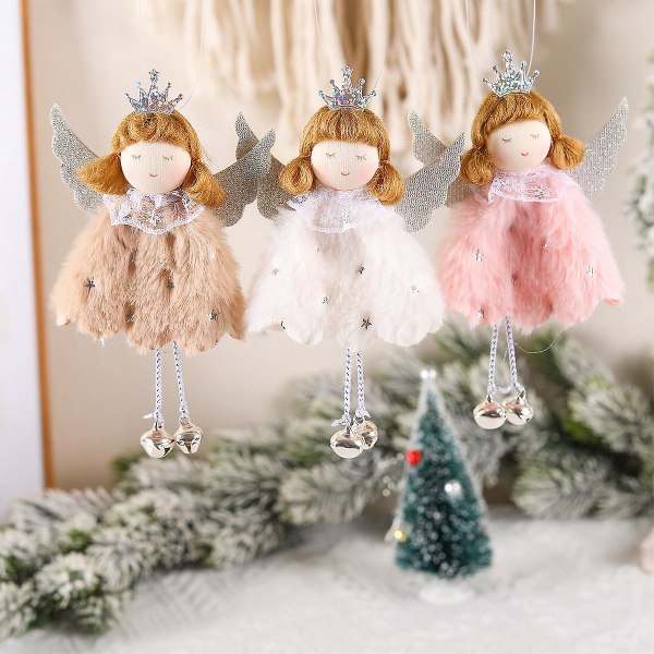 Christmas Angel Dolls Merry Christmas Tree Decoration For Home 2023 Christmas Xmas Navidad Natal Noel Gaver Godt Nyttår 2024 (FMY) 2