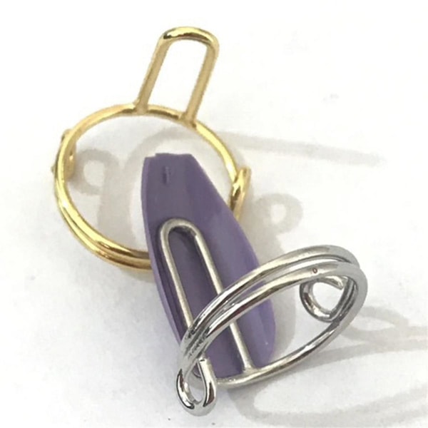 10 stycken tunna nagelringar för damer, dagligt fingertoppsskydd, ringar, smycken, present till flickvän (FMY) Gold