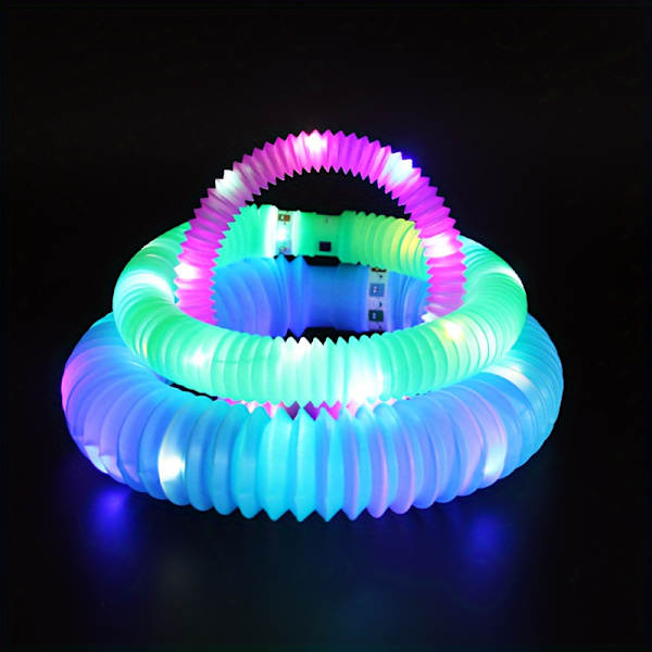 24 st Vibrerande LED-Glödpinnar - Festtillbehör för Jul, Födelsedag och Evenemang - Färgglada Godispåsefyllningar, Perfekta Belöningar och Roliga Delar (FMY) 24pcs