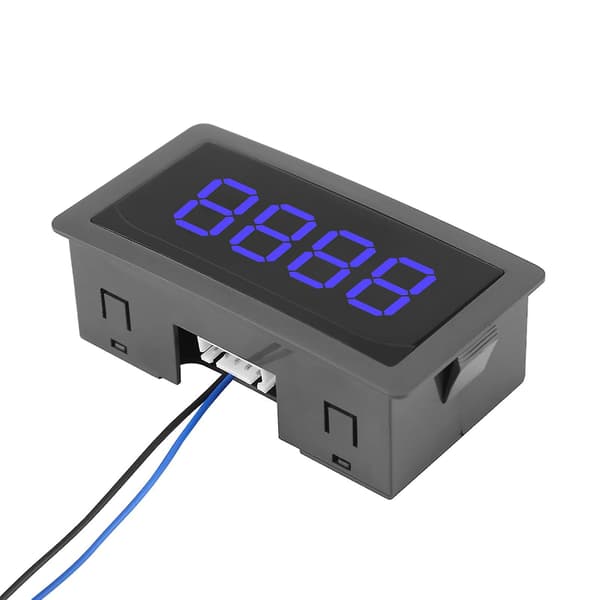 Dc Led Digital Display 4 Digit 09999 Up/down Plus/minus Panel Counter Meter G  (FMY) Blue
