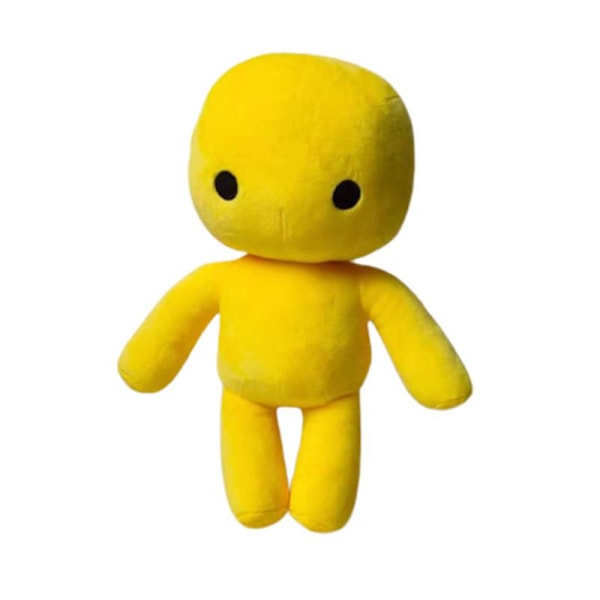 Wobbly Life Plyslegetøj Rundt Om Steam Spillet Wobbly Life Monster Dukke (FMY) 33cm Yellow Miniature