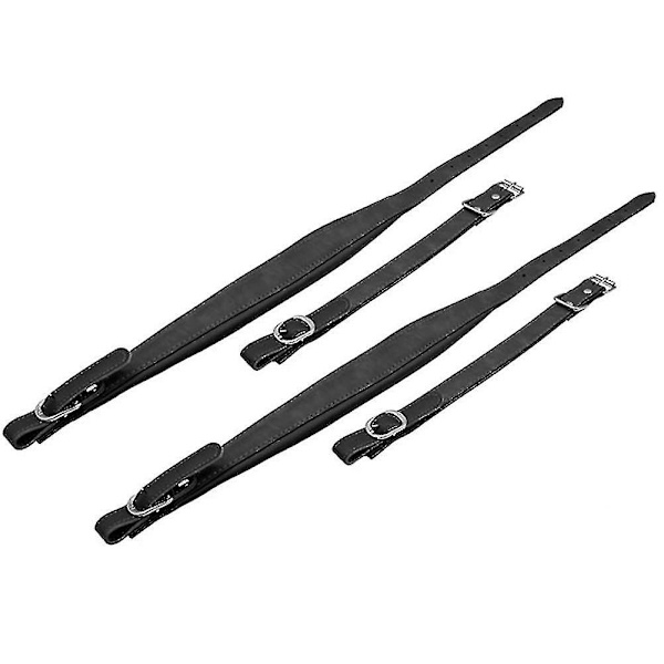 2 stk justerbare lærreim-skulderstropper, vanntette, for 16-120 bass trekkspill, reservedeler (FMY)