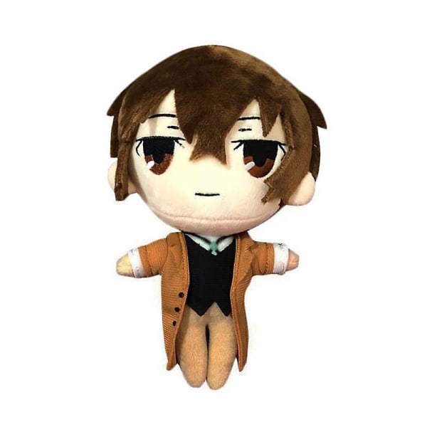 Anime Bungo Stray Dogs Plysch, 8" Dazai Osamu Plyschleksak för gosedjur (FMY)