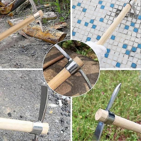 Rustfri stålhakke, dobbelthodet hakke, 2 i 1 multifunksjonell hakke (FMY)