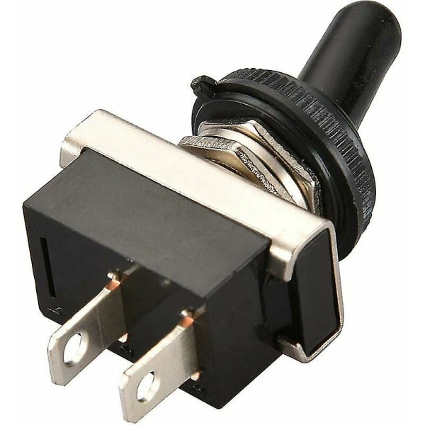 Metal Flip Rocker Switch 12v 25a Spst On/Off 2 Position 2 Pins För Bil Dash Light Med Vattentät Cap (FMY)