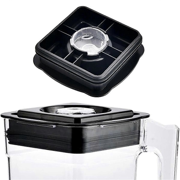 Firkantet Blenderkop Låg Nem Betjening Blenderkop Låg Let at Rengøre Blenderkop Dæksel Plastmateriale til Juicer (FMY) Black