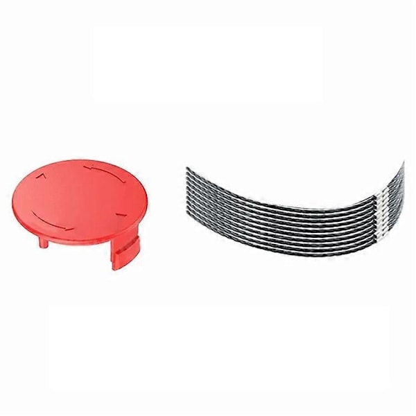 Kompatibel med Bosch AFS 23-37 Kantklipper 10 stk. Trimmertråd + 1 stk. Klippedeksel (FMY) MultiColor