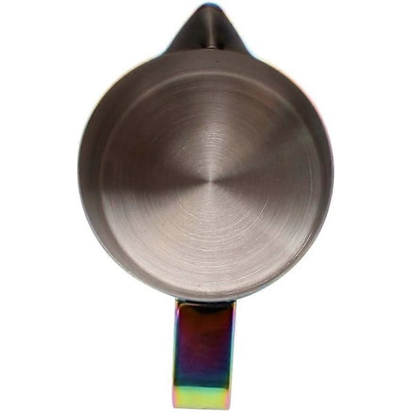 Mælkeskumningskande i rustfrit stål belagt med titanium Creamer Latte Art Kop Kaffe Latte Cappuccino Multicolor 350ml (FMY)