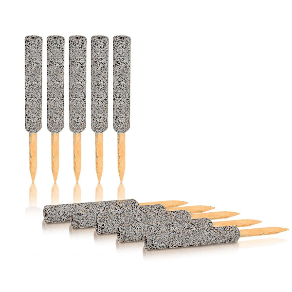 Set med 4 Växtstöd, Kokos, 30 cm, Spaljéstöd, Mosspinnar, Växtpinnar, Kokospinnar för Växter (FMY)