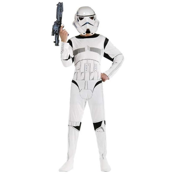 Karnevalsklær for barn Star War Storm Trooper Darth Vader Anakin Skywalker Cosplay-kostymeklær for barn Kappmaske (FMY) Beige M*Star Wars