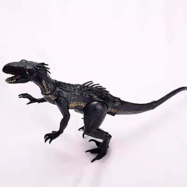 Jurassic Dinosaurs Leke Leddet Bevegelig Actionfigur Gå Indoraptor Dinosaur (FMY) Black 1 Pc