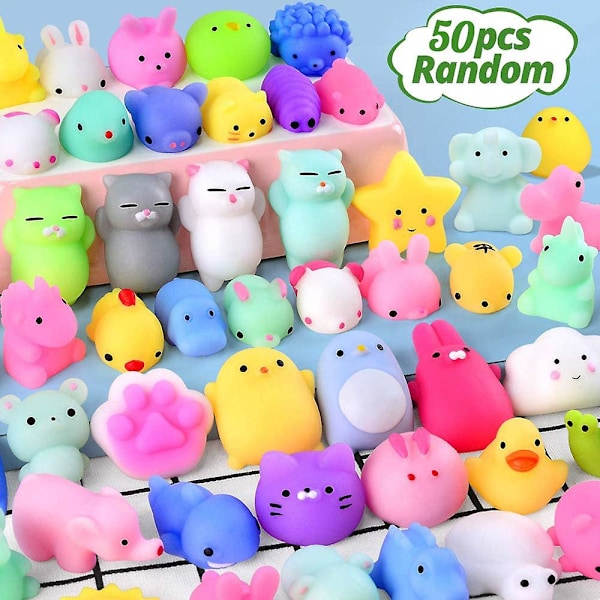 50-5pcs Kawaii Squishies Mochi Anima Squishy Toys For Kids Antistress Ball Squeeze Party Favors Stress Relief Toys For Birthday  (FMY)