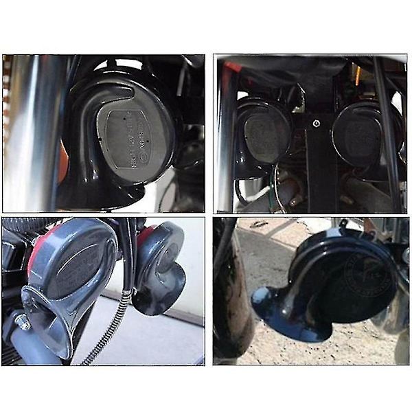 12v 300db 4 Trumpet Super Hög Lufttuta Kompressor Med Monteringskit Bil (FMY)